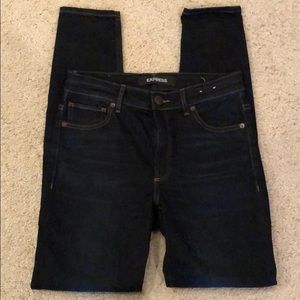 Express Skinny Dark Wash Denim